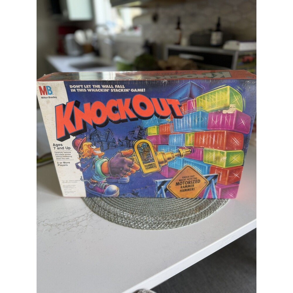 Vintage Milton Bradley Knockout Board Game NEW 1991 original release Sealed!